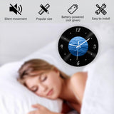 Maxbell Wall Clock 30cm Easy to Read Minimalism Silent for Restaurant Office Bar Sea Picture