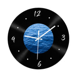 Maxbell Wall Clock 30cm Easy to Read Minimalism Silent for Restaurant Office Bar Sea Picture