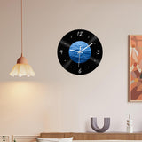 Maxbell Wall Clock 30cm Easy to Read Minimalism Silent for Restaurant Office Bar Sea Picture