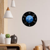 Maxbell Wall Clock 30cm Easy to Read Minimalism Silent for Restaurant Office Bar Sea Picture