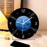 Maxbell Wall Clock 30cm Easy to Read Minimalism Silent for Restaurant Office Bar Sea Picture