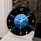 Maxbell Wall Clock 30cm Easy to Read Minimalism Silent for Restaurant Office Bar Sea Picture