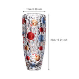 Maxbell Glass Flower Vase Art Vase Bud Vase Flower Arrangement for Mantel Desk Shelf M