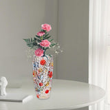 Maxbell Glass Flower Vase Art Vase Bud Vase Flower Arrangement for Mantel Desk Shelf M