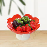 Maxbell Ceramics Pedestal Fruit Bowl Elegant Fruit Plate for Dessert Cookies Cupcake