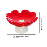 Maxbell Ceramics Pedestal Fruit Bowl Elegant Fruit Plate for Dessert Cookies Cupcake