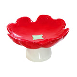 Maxbell Ceramics Pedestal Fruit Bowl Elegant Fruit Plate for Dessert Cookies Cupcake