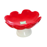 Maxbell Ceramics Pedestal Fruit Bowl Elegant Fruit Plate for Dessert Cookies Cupcake