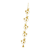 Maxbell Hummingbird Rain Chain Decorative Wind Chime for Downspout Outside Courtyard Gold