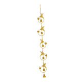 Maxbell Hummingbird Rain Chain Decorative Wind Chime for Downspout Outside Courtyard Gold