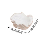 Maxbell Hand Shaped Jewelry Tray Simple Trinket Tray for Bracelets Earrings Necklace white