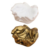 Maxbell Hand Shaped Jewelry Tray Simple Trinket Tray for Bracelets Earrings Necklace white