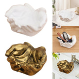 Maxbell Hand Shaped Jewelry Tray Simple Trinket Tray for Bracelets Earrings Necklace white