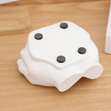 Maxbell Hand Shaped Jewelry Tray Simple Trinket Tray for Bracelets Earrings Necklace white