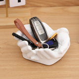 Maxbell Hand Shaped Jewelry Tray Simple Trinket Tray for Bracelets Earrings Necklace white