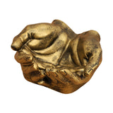 Maxbell Hand Shaped Jewelry Tray Simple Trinket Tray for Bracelets Earrings Necklace Bronze