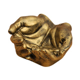 Maxbell Hand Shaped Jewelry Tray Simple Trinket Tray for Bracelets Earrings Necklace Bronze