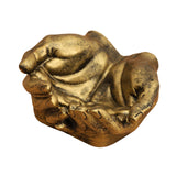 Maxbell Hand Shaped Jewelry Tray Simple Trinket Tray for Bracelets Earrings Necklace Bronze