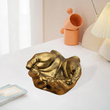 Maxbell Hand Shaped Jewelry Tray Simple Trinket Tray for Bracelets Earrings Necklace Bronze