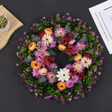 Maxbell Spring Wreath for Front Door Round Home Decor for Celebration Outside Window