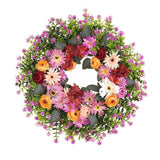Maxbell Spring Wreath for Front Door Round Home Decor for Celebration Outside Window