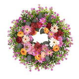Maxbell Spring Wreath for Front Door Round Home Decor for Celebration Outside Window