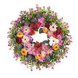 Maxbell Spring Wreath for Front Door Round Home Decor for Celebration Outside Window