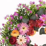 Maxbell Spring Wreath for Front Door Round Home Decor for Celebration Outside Window