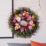 Maxbell Spring Wreath for Front Door Round Home Decor for Celebration Outside Window