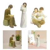 Maxbell Family Figurines Art Crafts Decorative Keepsake for Bedroom Home Living Room New Dad