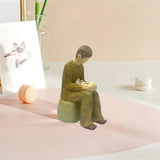Maxbell Family Figurines Art Crafts Decorative Keepsake for Bedroom Home Living Room New Dad