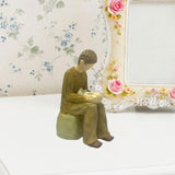 Maxbell Family Figurines Art Crafts Decorative Keepsake for Bedroom Home Living Room New Dad