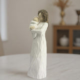 Maxbell Family Figurines Art Crafts Decorative Keepsake for Bedroom Home Living Room New Mom