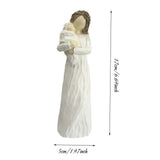 Maxbell Family Figurines Art Crafts Decorative Keepsake for Bedroom Home Living Room New Mom