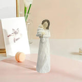 Maxbell Family Figurines Art Crafts Decorative Keepsake for Bedroom Home Living Room New Mom