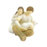 Maxbell Family Figurines Art Crafts Decorative Keepsake for Bedroom Home Living Room A Family of Three
