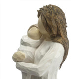 Maxbell Family Figurines Art Crafts Decorative Keepsake for Bedroom Home Living Room A Family of Three