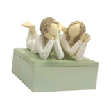 Maxbell Jewelry Box Multifunctional Women Resin Ornament for Bracelet Necklace Rings