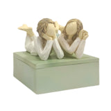 Maxbell Jewelry Box Multifunctional Women Resin Ornament for Bracelet Necklace Rings