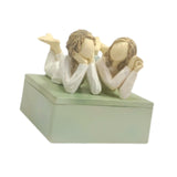 Maxbell Jewelry Box Multifunctional Women Resin Ornament for Bracelet Necklace Rings