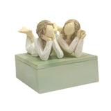 Maxbell Jewelry Box Multifunctional Women Resin Ornament for Bracelet Necklace Rings