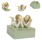 Maxbell Jewelry Box Multifunctional Women Resin Ornament for Bracelet Necklace Rings