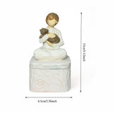 Maxbell Jewelry Box Gift Engraved Cat Dog Souvenir Box for Necklace Bracelet Earring