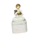 Maxbell Jewelry Box Gift Engraved Cat Dog Souvenir Box for Necklace Bracelet Earring