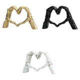 Maxbell Hearts Hand Sculpture Decoration Gifts Halloween Ornament Desk Office Window Gold