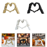Maxbell Hearts Hand Sculpture Decoration Gifts Halloween Ornament Desk Office Window Gold