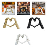 Maxbell Hearts Hand Sculpture Decoration Gifts Halloween Ornament Desk Office Window Gold