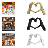 Maxbell Hearts Hand Sculpture Decoration Gifts Halloween Ornament Desk Office Window Gold