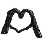 Maxbell Hearts Hand Sculpture Decoration Gifts Halloween Ornament Desk Office Window Black