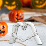 Maxbell Hearts Hand Sculpture Decoration Gifts Halloween Ornament Desk Office Window White